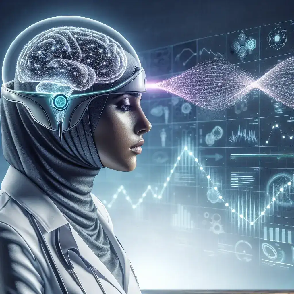 "Mind-reading neural interface technology showcasing advanced device design and innovative brain-computer interface methods, highlighting its clinical trial success compared to Neuralink."